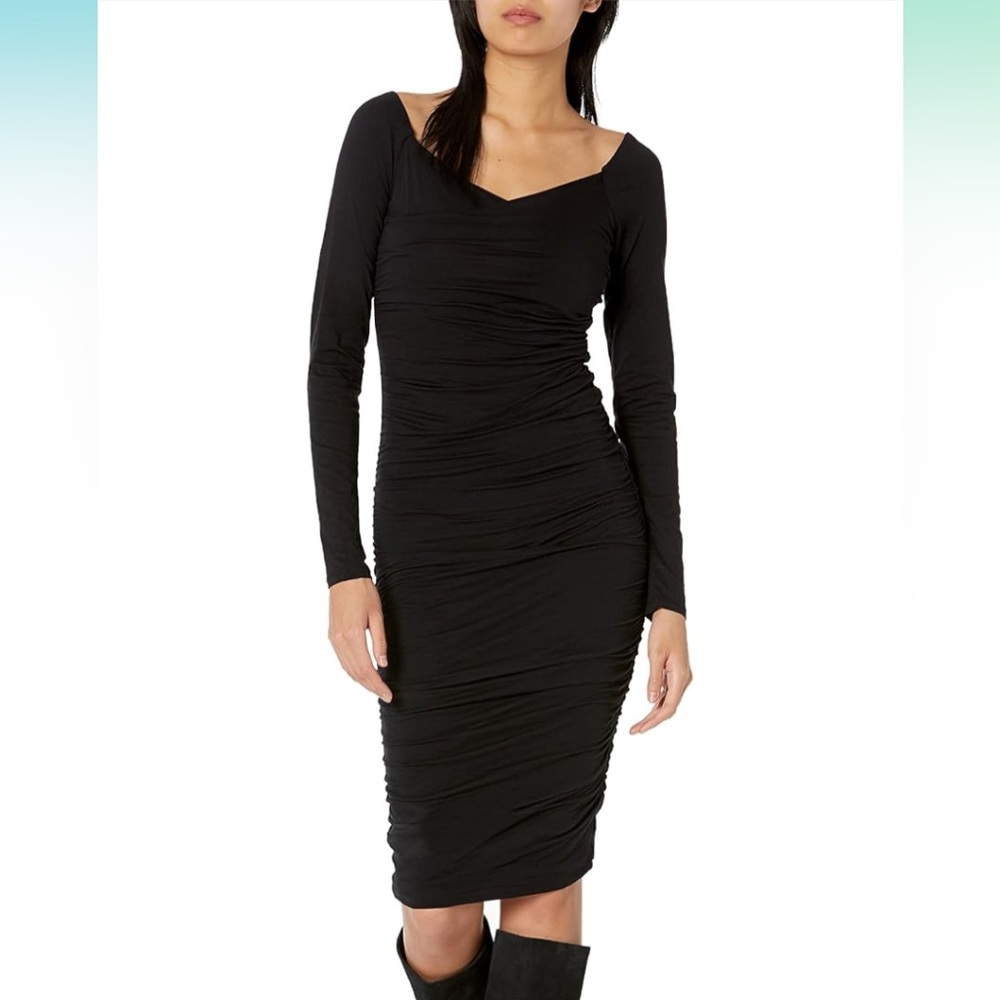 Velvet by Graham & Spencer Women's Tori Ruched Off The Shoulder Dress
